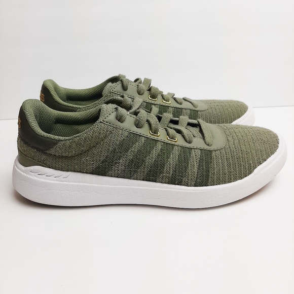 K-Swiss Shoes - K Swiss Heritage Light T Sneaker Fabric Green 8.5